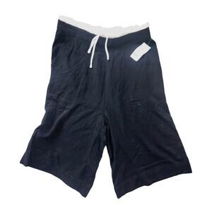 NWT Bar lll Black Guacho Style Wide Leg Shorts With White Ruffle Sz M. Brand New